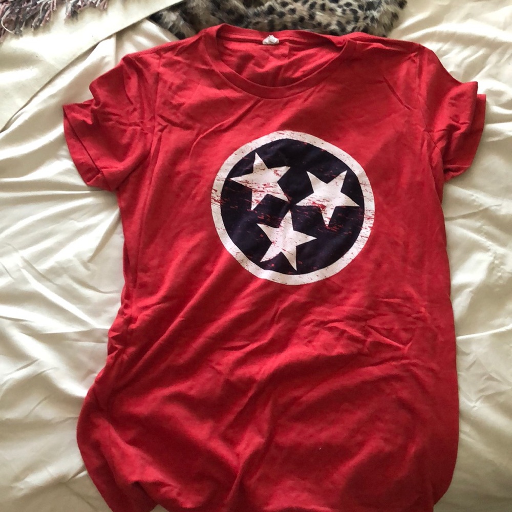 Tenn flag tee - fitted size L